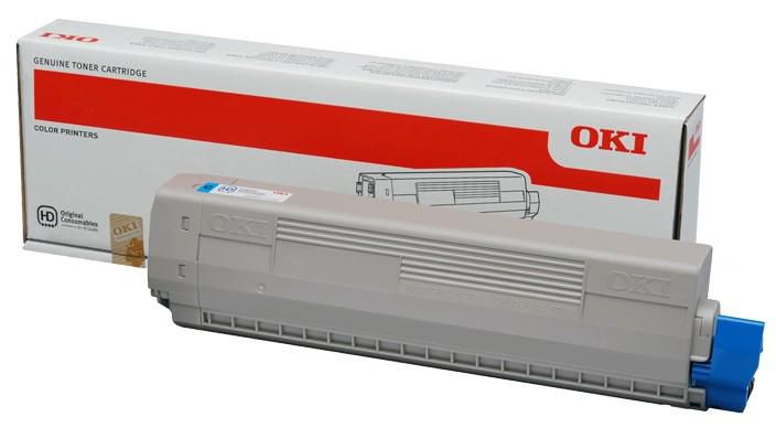 Oki Toner Original Cyan 44844507 C831/841/821