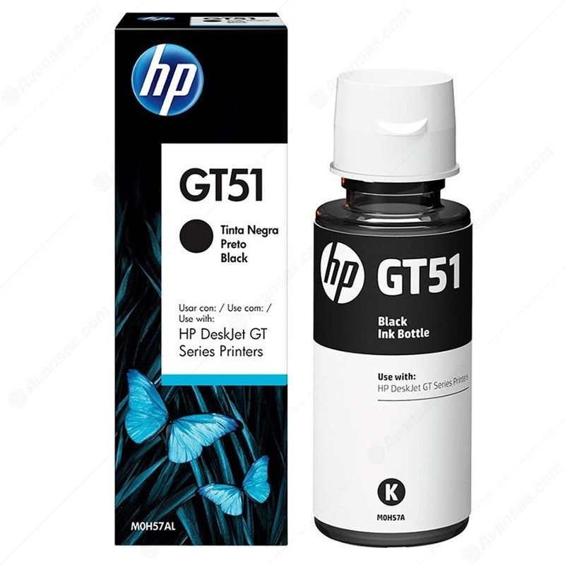 زجاجة حبر HP الأصلية باللون الأسود GT51/MOH57AE