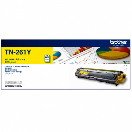 Brother Toner Original Yellow TN-261 HL-3150/3170/MFC-9140//9330CDW - S-Tech
