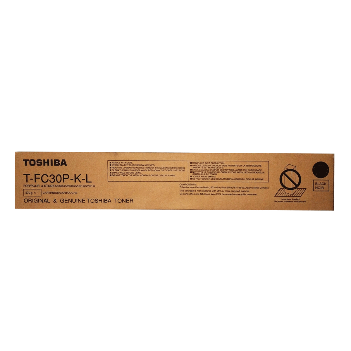 Toshiba Toner Original Black T-FC30P-L 2050C/2051C/2550C/2551C