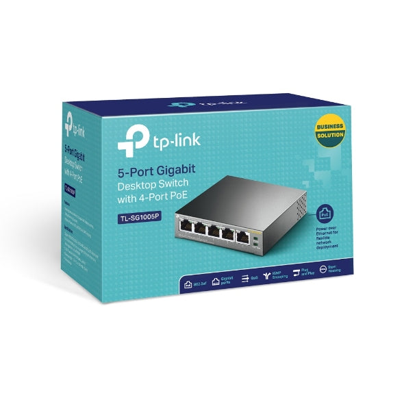 TP-Link TL-SG105PP-M2 محول سطح المكتب 2.5 جيجاهرتز بخمسة منافذ مع 4 منافذ PoE++