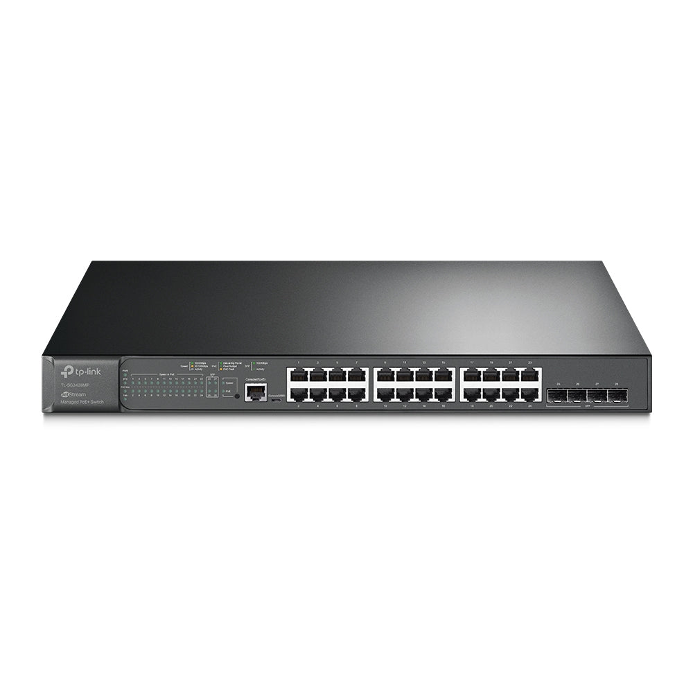 TP-Link TL-SG3428MP JetStream™ 28-Port Gigabit L2+ Managed Switch with 24-Port PoE+
