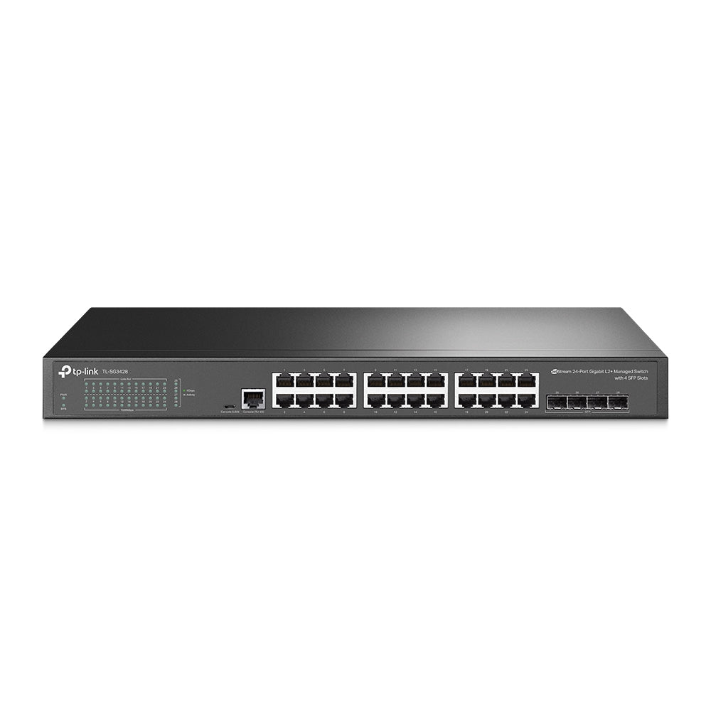 TP-Link TL-SG3428MP JetStream™ 28-Port Gigabit L2+ Managed Switch مع 24-Port PoE+