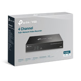 جهاز تسجيل فيديو شبكي TP-Link VIGI NVR1004H-4P مزود بـ 4 قنوات ومزود بتقنية PoE