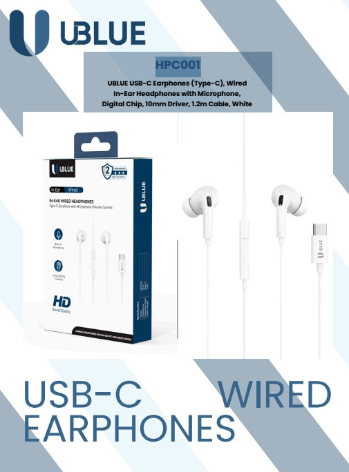 UBlueType-C Wired Headphone (HPC001)
