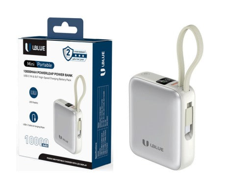 UBlue 35W Power Bank 10000mAh,Fast Charging(PB006-SLV)