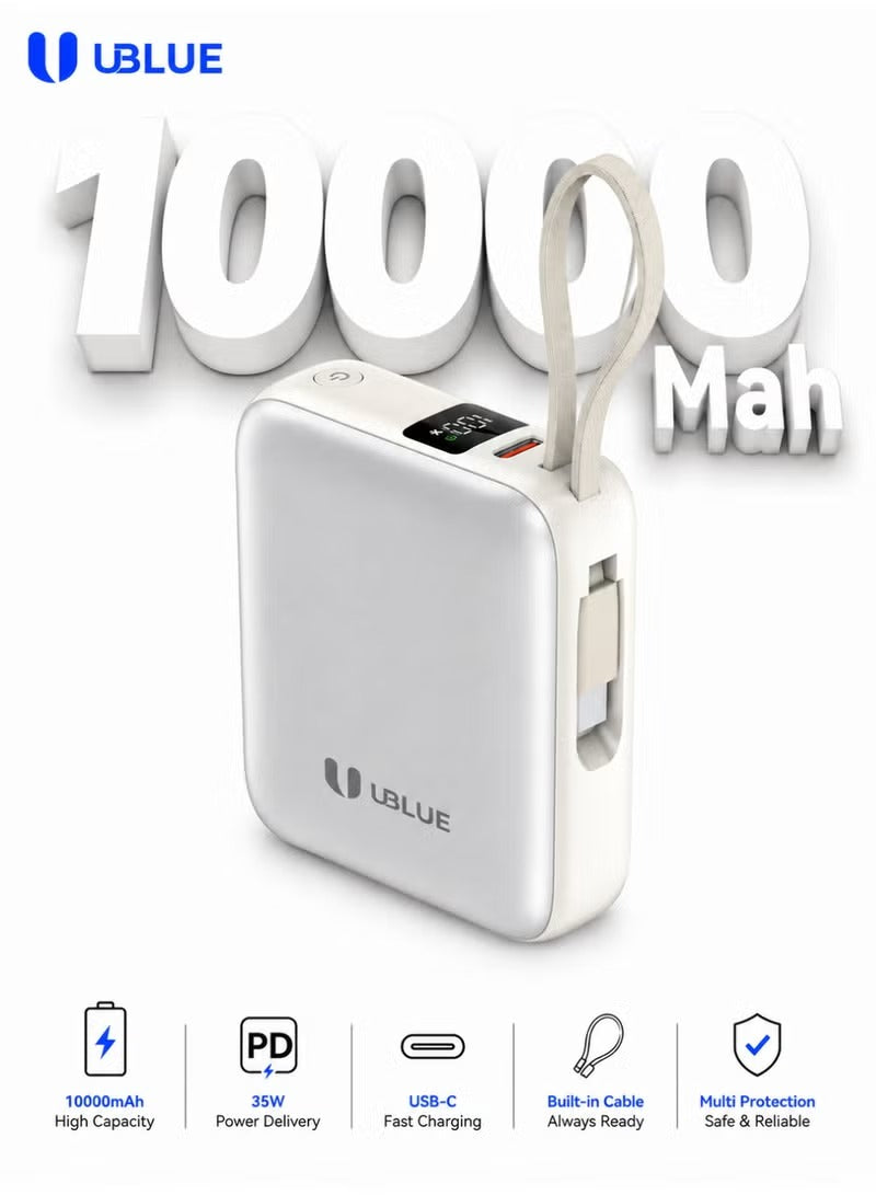 UBlue 35W Power Bank 10000mAh,Fast Charging(PB006-SLV)