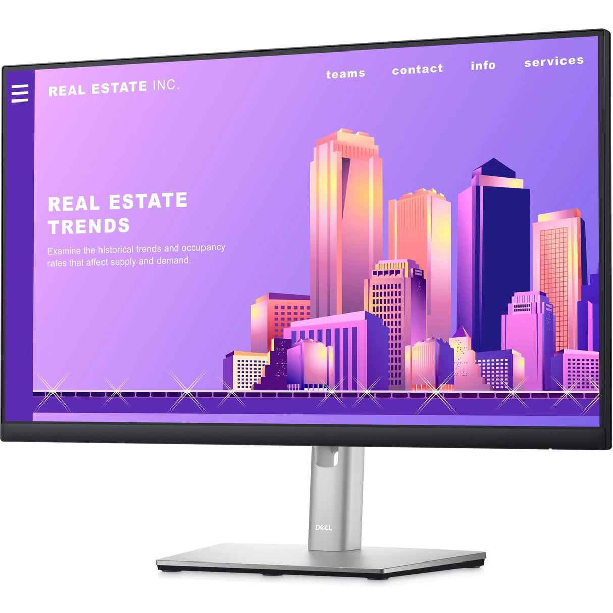 Dell Monitor 60.5CM / 23.8" Black P2422H