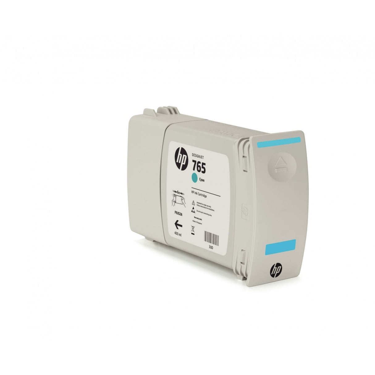 HP Ink Original Cyan 765/DJ-F9J52A 400ML