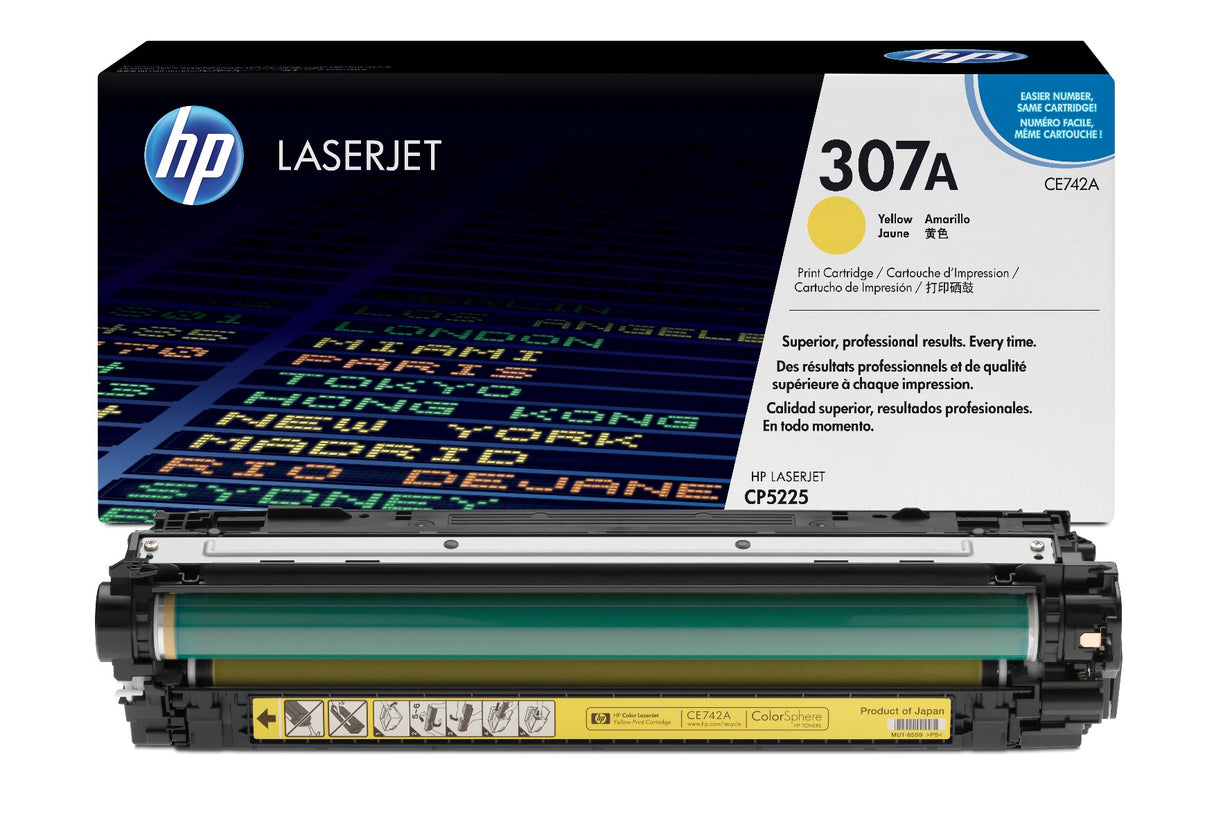 HP Toner Original 307A/CE742A Yellow LJ-5225