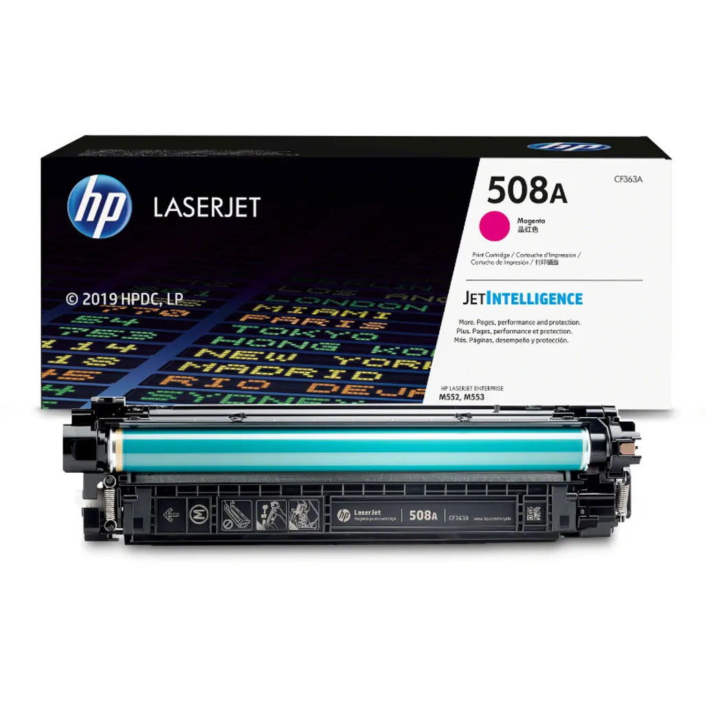 حبر HP الأصلي أرجواني 508A/CF363A لطابعات M553