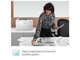 HP laser printer in office setting for business productivity and growth