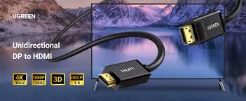 UGREEN DP MALE TO HDMI MALE Cable 2m(10202)