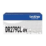 Brother Drum Unit Original DR279CL-4PK BlACK+COLOR ( Contains 1 Black/Cyan/Magenta/Yellow Drum Unit ) Approx. 20,000 pages