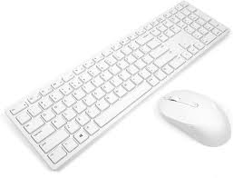 لوحة مفاتيح وماوس لاسلكيان من Dell KM5221W Pro باللغة العربية (QWERTY) - أبيض 