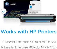 HP Toner Original Cyan 651A/CE341A M775