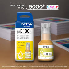 Brother Ink Original BTD100/Yellow Approx 5000 pages DCP-T230/T430/T530DW/T730DW/T830DW/MFC-T930DW