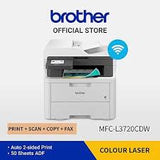 Brother Printer Color MFC-L3720CDW Wireless All-in-One Print speed up to 18/19 ppm - S-Tech