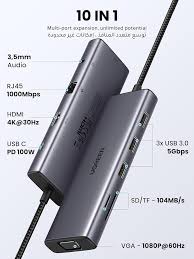 UGREEN Adapter USB Type C 10 in 1 CM498