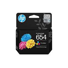 HP 654 Tri-Color Original Ink Cartridge (7FP38UE) Genuine 654/7FP38UE Page yield 200 pages