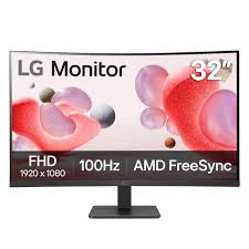 LG Monitor Curved  32" / B31.5" 32MR50C / FHD 100Hz - 5Ms- AMD Free Sync-2XHDMI BlacK