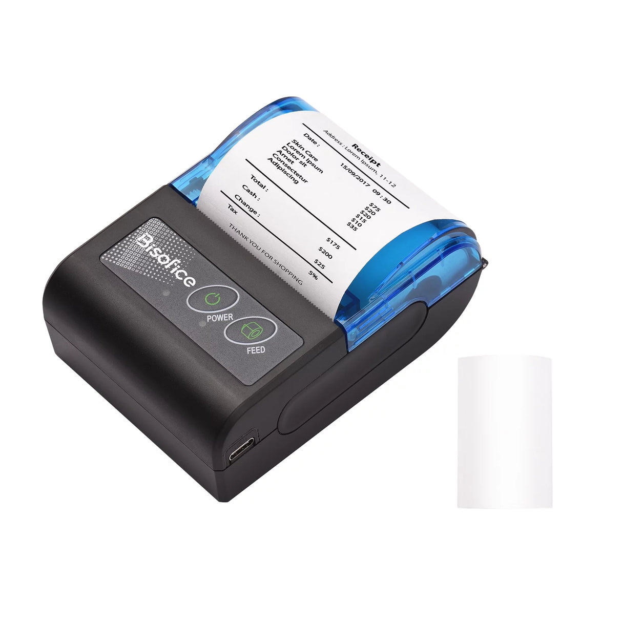 OSCAR POS88MB طابعة الإيصالات المحمولة USB + بلوتوث