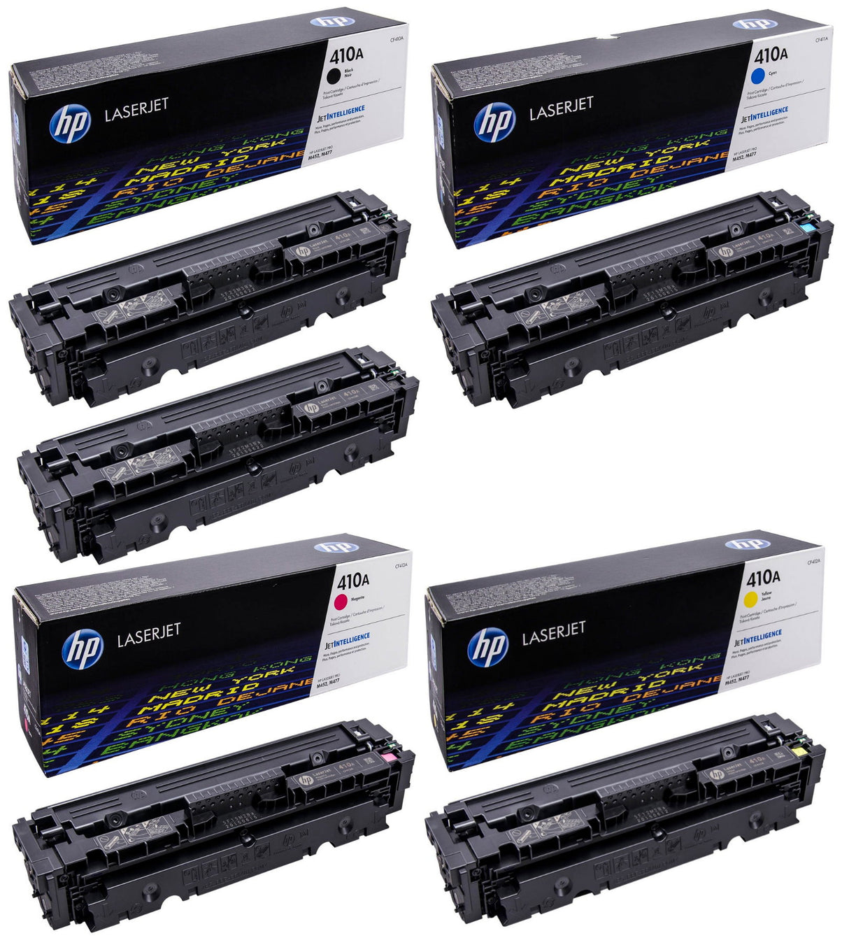 مجموعة حبر HP S-TECH 410A (CF410A CF411A CF412A CF413A) M452/M477