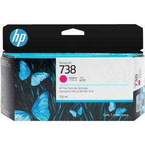 HP Ink Original Magenta 738/498N6A-130ML PLOTTER-T850/T950 - S-Tech
