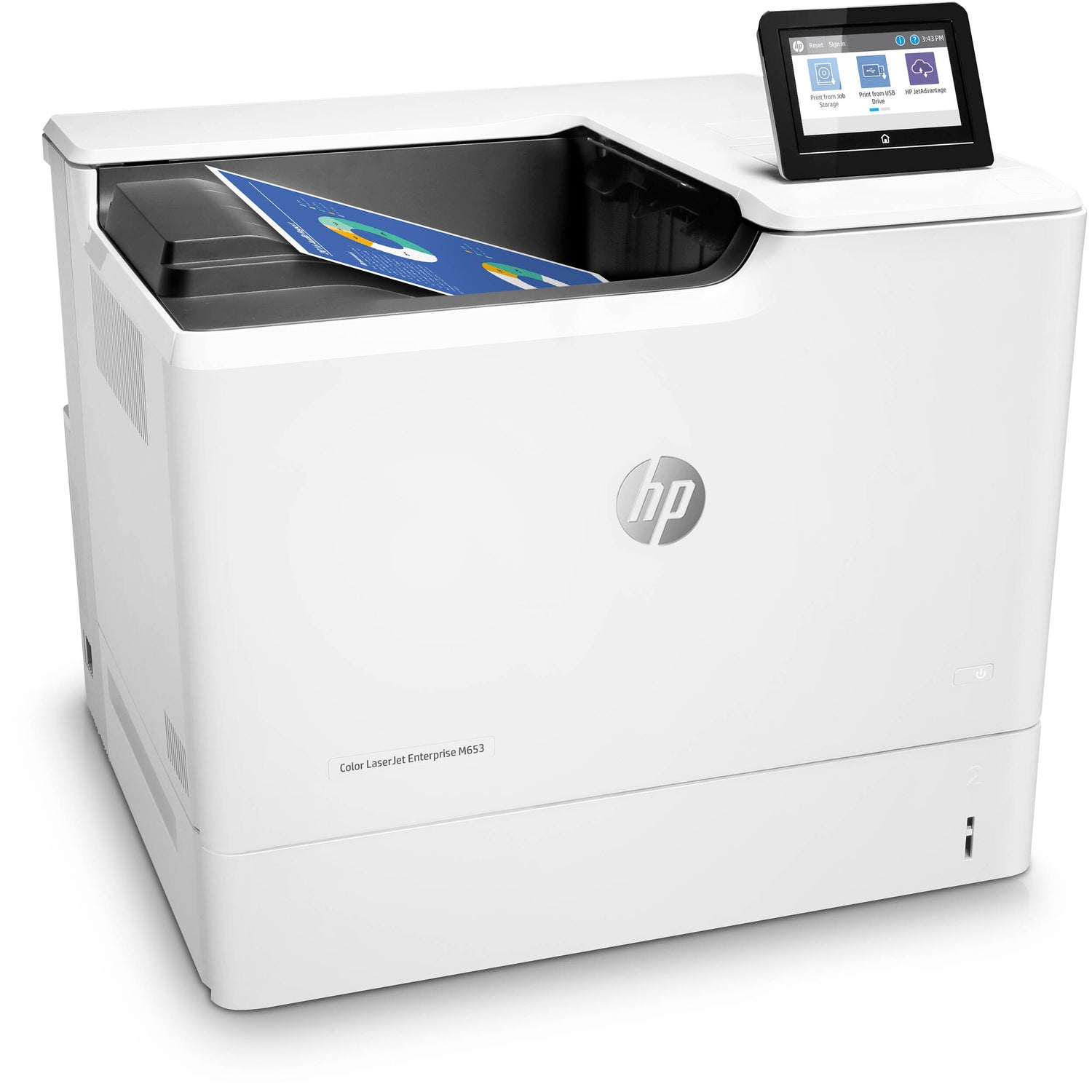 طابعة HP Color LaserJet Enterprise M653dn - 60 صفحة في الدقيقة بالأسود/الملون