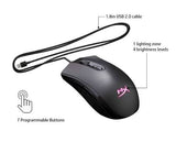 HyperX Pulsefire Core Black RGB Gaming Mouse, Wired, Black 4P4F8AA