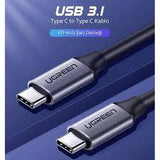 UGreen USB 3.1 Type C Male to Type C Male Cable Nickel Plating Aluminium Shell 1.5m (Gray)