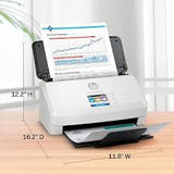 ماسح ضوئي HP ScanJet Pro N4000snw1 (6FW08A)، ألوان مزدوج الوجهين بحجم A4، 40 صفحة في الدقيقة/80 صورة في الدقيقة، دقة 600 نقطة في البوصة، وحدة تغذية تلقائية للمستندات سعة 50 ورقة، USB 3.0، Wi-Fi، Ethernet، شاشة لمس مقاس 2.8 بوصة