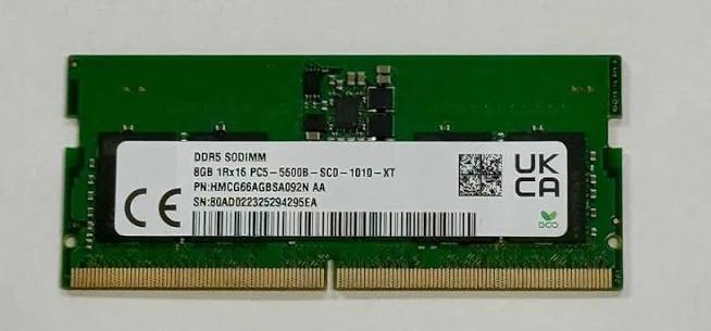 SK-hynix RAM 8GB DDR5 5600MHz U-DIMM PC5-5600B- |FOR PCs-Non-ECC Unbuffered DIMM | HMCG66AGBUA084N