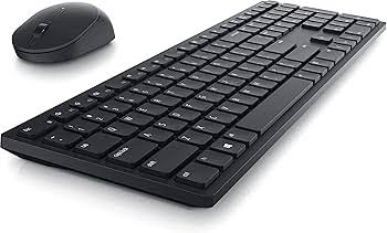 لوحة مفاتيح وماوس لاسلكيان من Dell KM5221W Pro باللغة العربية (QWERTY) - أبيض 