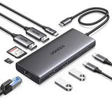 UGREEN 10-in-1 USB-C Hub(45380)USB-C Docking Station Dual 4K@60Hz HDMI, 100W PD, Gigabit Ethernet