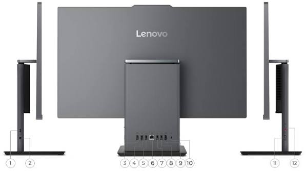 Lenovo ThinkCentre All in one | 13QF003TAX | neo 50a 24  Gen 6 LN Intel Ultra 7 256V ,16gb Ram,512gb ssd, Integrated Arc, No OS, 2 Year , Luna Grey