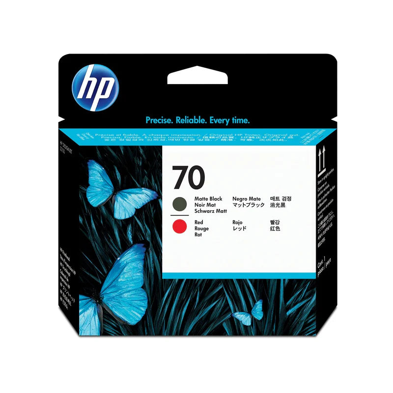 HP Printer Head Original Matte Black / Red 70/C9409A