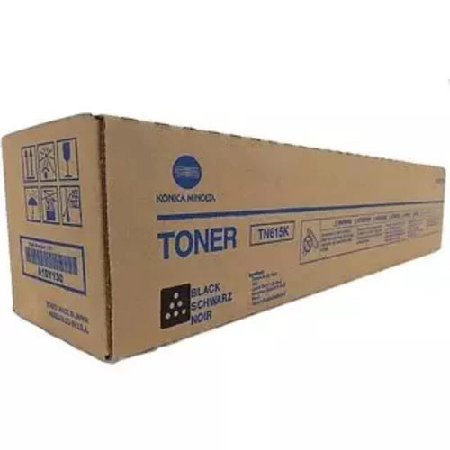 حبر كونيكا مينولتا الأصلي باللون الأسود TN-615-C8000/C6000/C6500/C6501/C7000-
