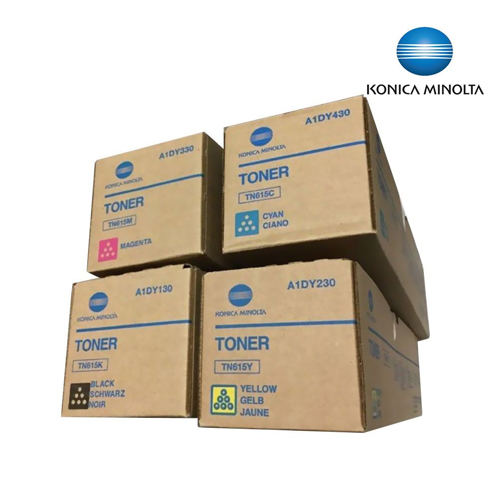حبر كونيكا مينولتا الأصلي باللون الأسود TN-615-C8000/C6000/C6500/C6501/C7000-