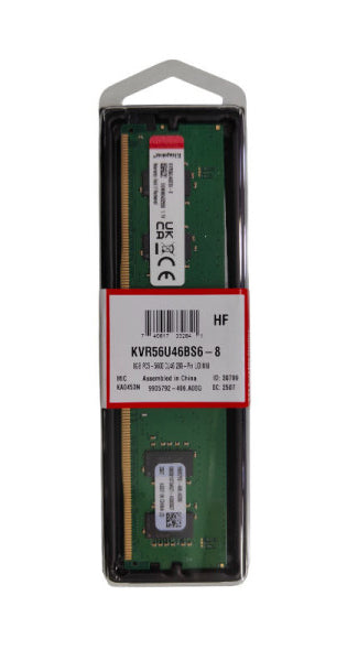 Kingston RAM DDR5 U-DIMM 8GB 5600MT/For PCs s Non-ECC Unbuffered DIMM CL46 1RX16 1.1V  | KVR56U46BS6-8 |