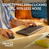 Logitech MK295 Silent Wireless Keyboard & Mouse Combo – Noise-Reducing Design