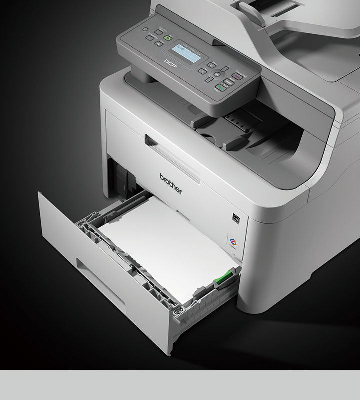 طابعة Brother جديدة باللون الأسود DCP-L3551CDW