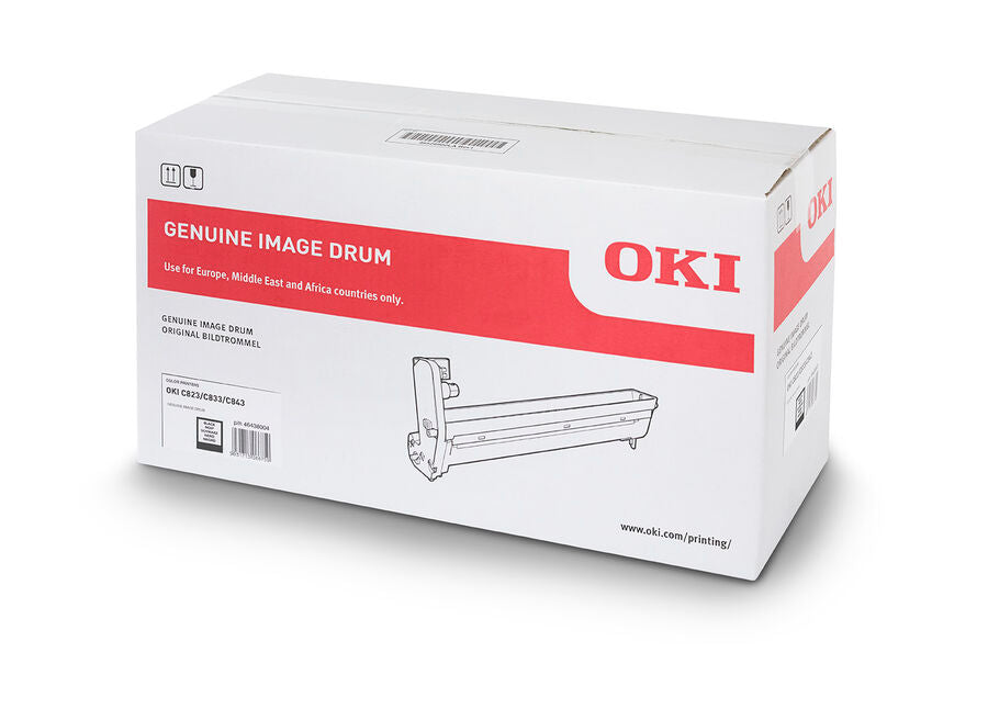 وحدة طبلة Oki الأصلية باللون الأسود 46438004 C823dn، C833dn، C843dn، C823n
