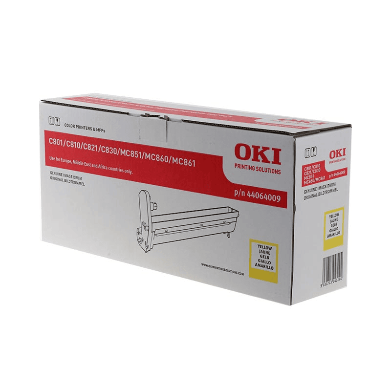 وحدة طبلة Oki الأصلية باللون الأصفر 44064011 C861/810/830/860/821