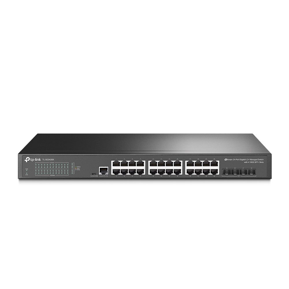 TP-Link TL-SG3428X JetStream™ 24-Port Gigabit L2+ Managed Switch with 4 10GE SFP+