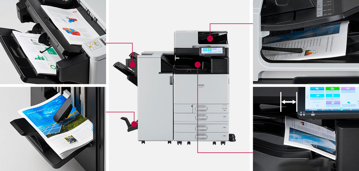 RICOH COPIER IM C3510 /2TRAY/ADF/TABLE/NETWORK – S-Tech