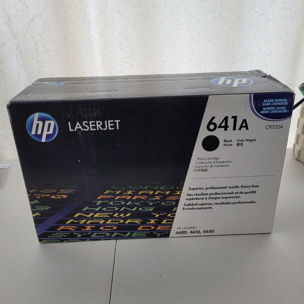 حبر HP الأصلي باللون الأسود 641A/C9720A-4600/4610/4650