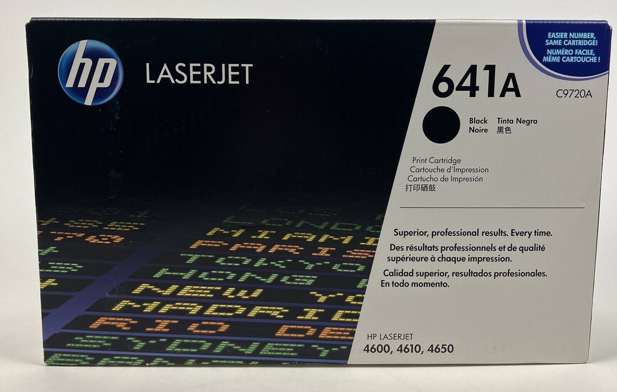 حبر HP الأصلي باللون الأسود 641A/C9720A-4600/4610/4650