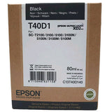 Epson Surecolor Ink T40D1 Ultra Chrome C13T40D140 Black 80ml / SC-T2100/3100/5100/3100n/5100n/3100m/5100m