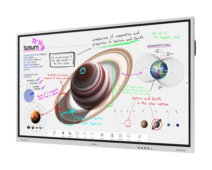 Samsung Flip Pro WM75B Interactive Display 75-Inch 4K UHD Multi-Touch LH75WMBWLGCXUE